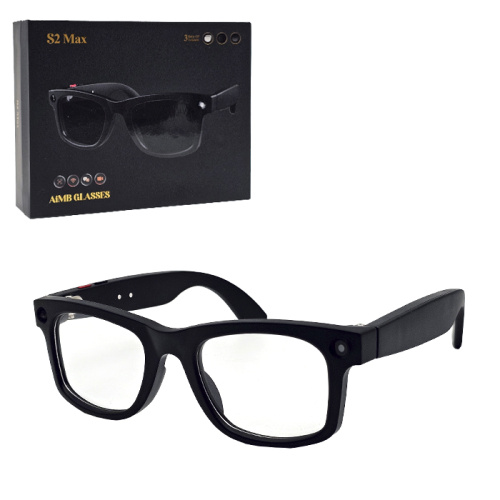 Очки smart glasses s2 max (ai, камера,динамики) черные