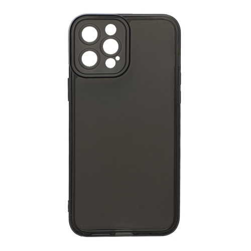 Чехол-силикон dark transparent для iphone 12pro черный