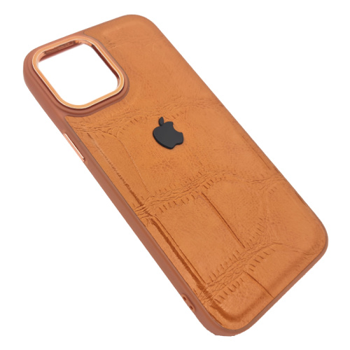 Чехол-крышка beauty croco для iphone 12 pro оранжевый