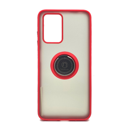 Чехол-крышка темно-матовый кантик с кольцом xiaomi note 11 красный