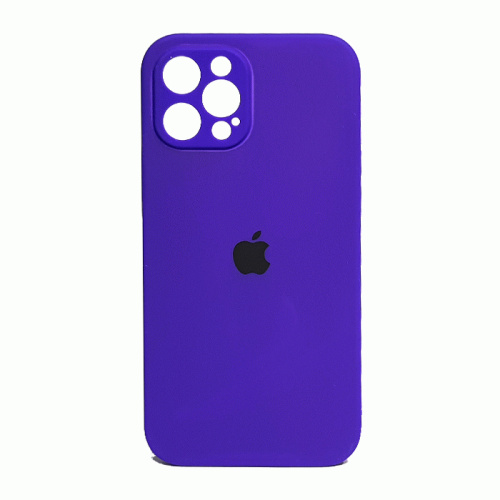 Чехол-силикон silicone case аналог (cam.protec) для iphone 12 pro max (6.7) фиолетовый