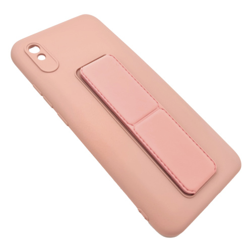 Чехол силикон new stand case xiaomi redmi 9a розовый