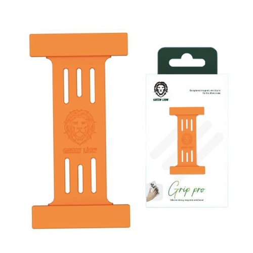 Держатель для телефона green lion grip strong magnetic оранжевый