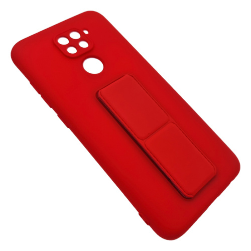 Чехол силикон new stand case xiaomi redmi note 9 красный
