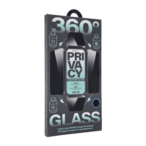 Стекло remax wb-36 360 для iphone 17 pro max (6.9) черное