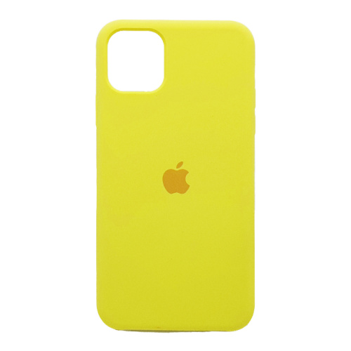 Чехол-силикон silicone case аналог для iphone 11pro max (6.5) желтый