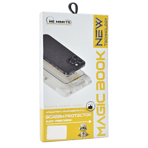Стекло защитное mgic book (с аппликатором) iphone 14pro черное