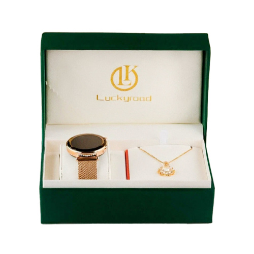 Набор luckyroad lkgt 8mini (часы+кулон) золотистые