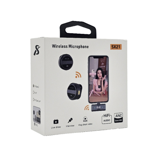 Микрофон петличный sx21 type-c черный