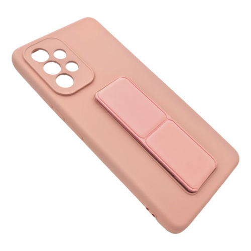 Чехол силикон new stand case Samsung a73 розовый