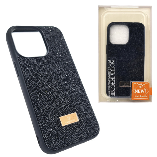 Чехол крышка swarovski lite камни для iphone 13 (6.1) черный