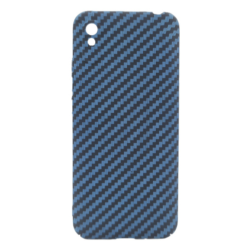 Чехол крышка new skin carbon xiaomi redmi 9a синий без упаковки 