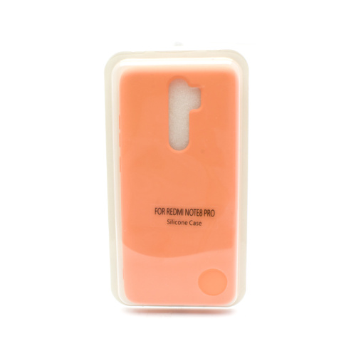 Чехол-силикон silicone case xiaomi redmi note 8pro оранжевый
