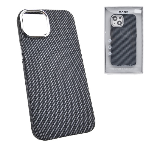 Чехол-крышка #25 (magsafe) для iphone 13/14 carbone черный
