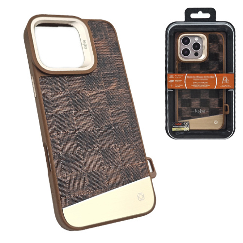 Чехол-крышка kajsa glamorous metallic imperial 2 для iphone 16 pro max titanium gold