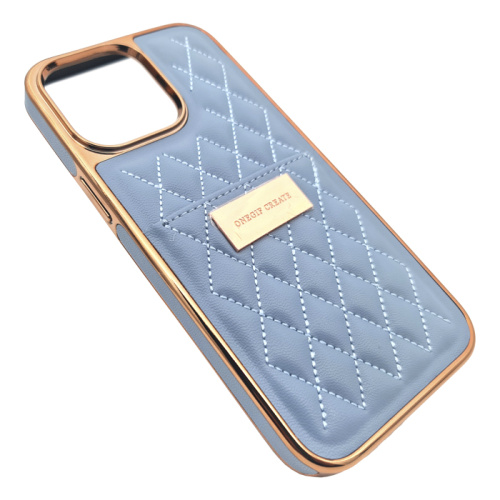 Чехол крышка onegif lisa wallet для iphone 14 pro голубой