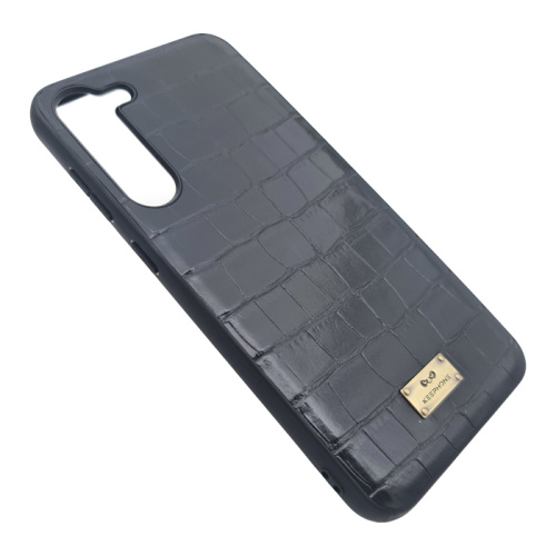 Чехол крышка keephone croco series для Samsung s23 plus черный