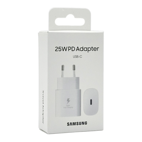 Сзу/type-c Samsung 25w (official) ep-ta800 белое