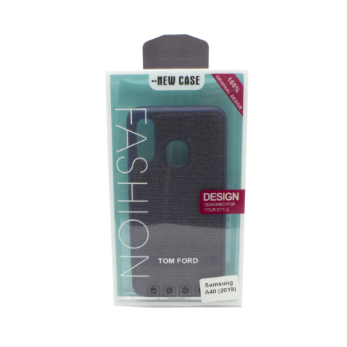 Чехол силикон tom ford ткань Samsung a40 (2019) синий