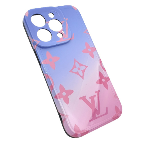 Чехол-силикон full print brends для iphone 14 pro сиреневый