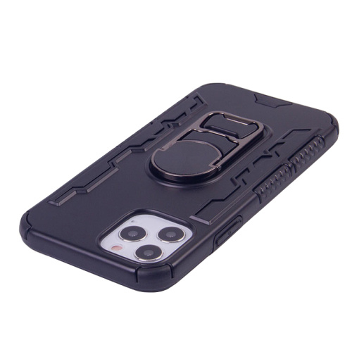 Противоударный чехол для iphone 12 pro с кольцом-открывашкой, арт. 012226 (черный)