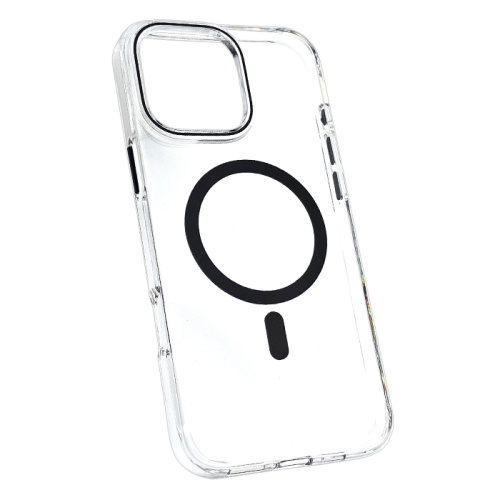 Чехол-крышка clear magnetic #011 для iphone 16 pro черный