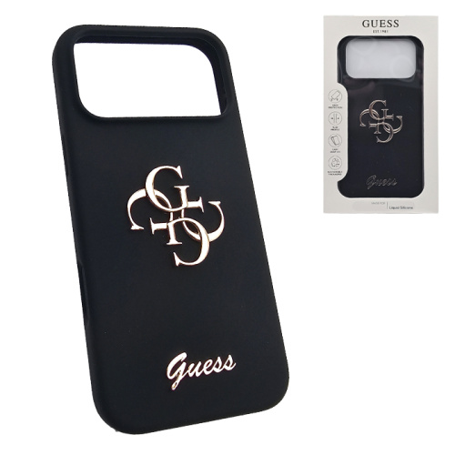 Чехол-крышка #33 guess liquid для iphone 17 pro max черный (xsc4gsmk)