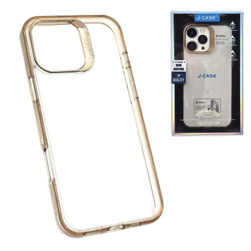 Чехол-крышка j-case new arrival для iphone 16 pro золотой