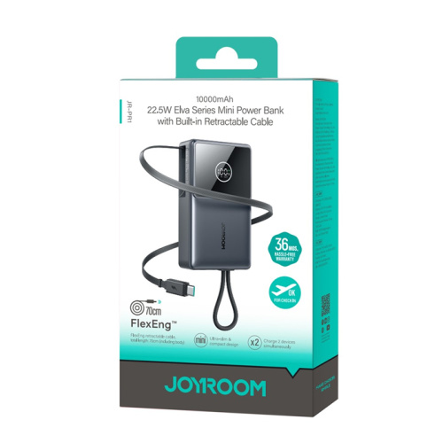 Пзу joyroom jr-pr1 10000mah (22.5w) черный