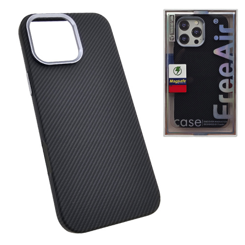 Чехол-крышка free air small carbone (magsafe) для iphone 13 pro max черный