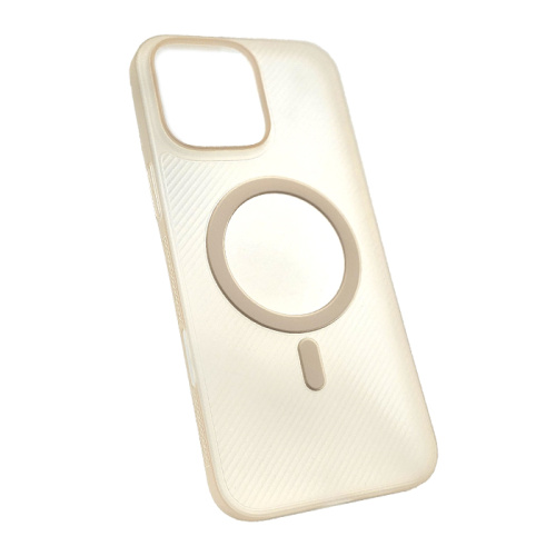 Чехол-крышка case #004 magsafe для iphone 16 pro gold