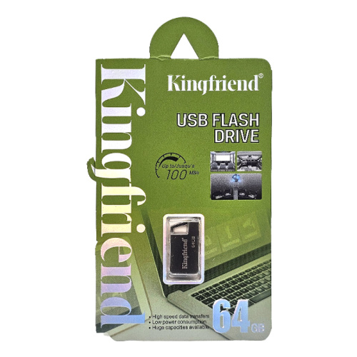 64gb usb kingfriend small cеребристая