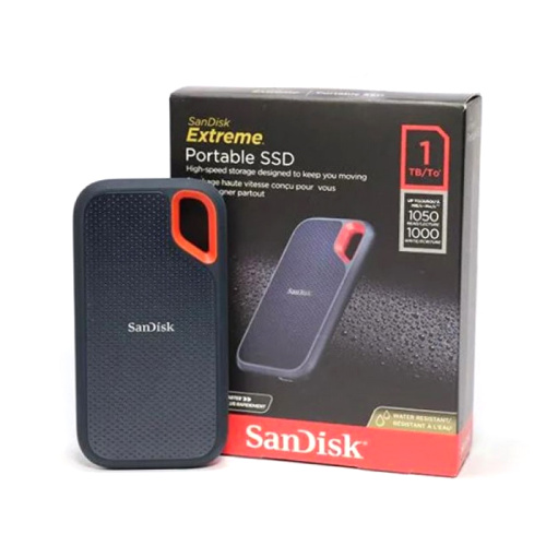 Ssd 1tb usb 3.2 sandisk extreme (1050 mb/s) черный