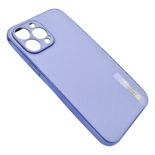 Чехол-силикон leather modo для iphone 13pro сиреневый