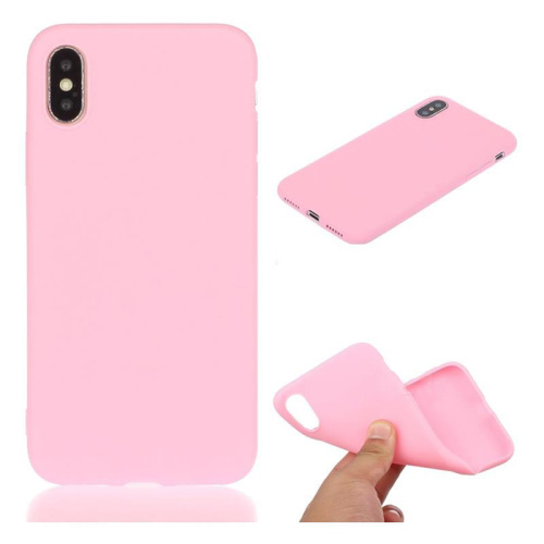Чехол-силикон bm matte color iphone x/xs розовый