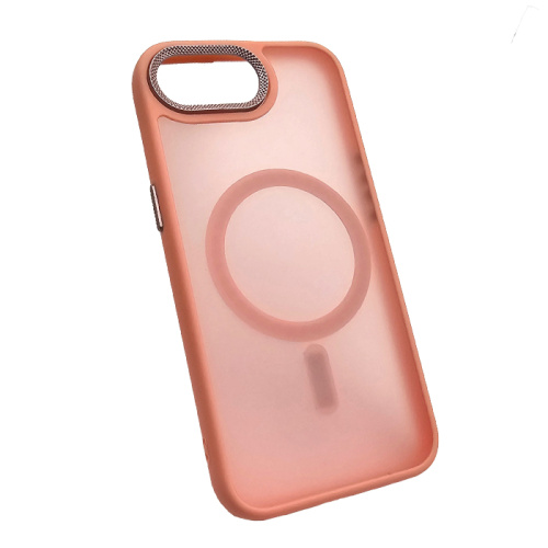 Чехол крышка magnetic collection mil-std для iphone 16e розовый