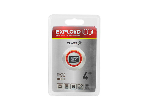 Micro sd 4gb exployd class10 без адаптера