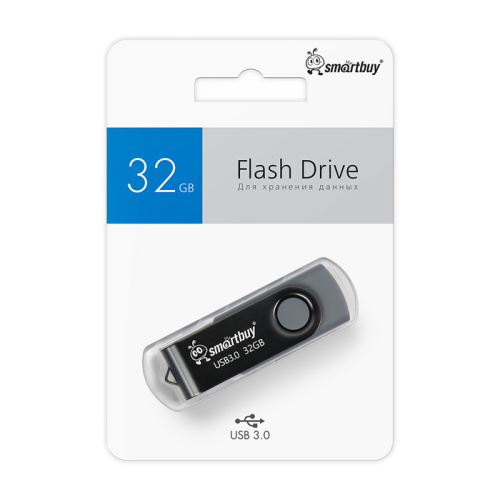 32gb (3.0) usb smartbuy twist серая