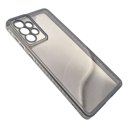 Чехол-силикон dark transparent Samsung a73 черный