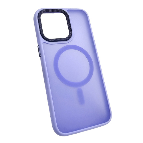 Чехол крышка magnetic collection mil-std для iphone 15 pro сиреневый