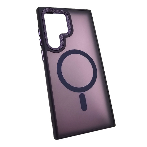 Чехол крышка magnetic collection mil-std для Samsung s23 ultra фиолетовый