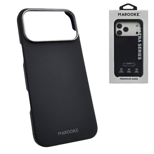 Чехол-крышка marooke m15 ultra series carbon для iphone 17 pro max черный