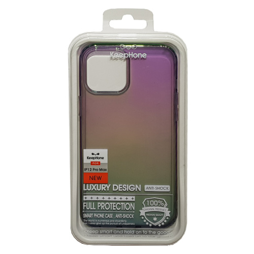 Чехол крышка keephone rainbow для iphone 12/12pro max (6.7) перламутровый
