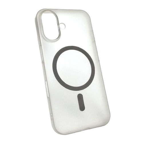 Чехол-крышка case #007 magsafe для iphone 16 серый