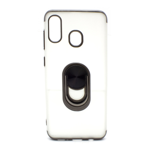 Чехол силикон кантик кольцо Samsung a20/a30 (2019) черный