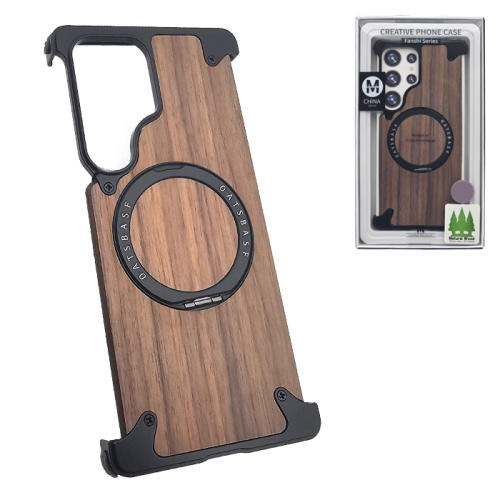 Чехол-бампер movenchy fanshi wood Samsung s25 ultra коричневый