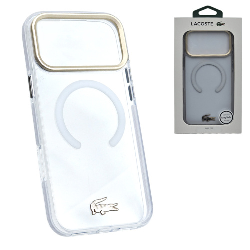Чехол-крышка #32 lacoste (magsafe) для iphone 17 pro max белый (xufwah)