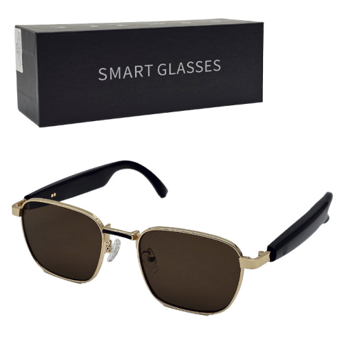 Очки smart glasses hhwl-088 (динамики) золотисто-коричневый