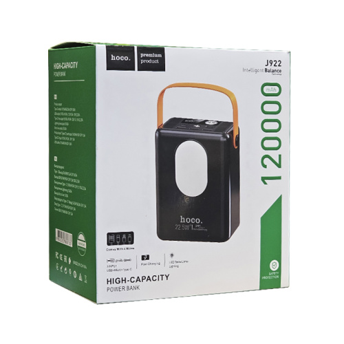 Пзу hoco j922 120000mah (22.5w) черное
