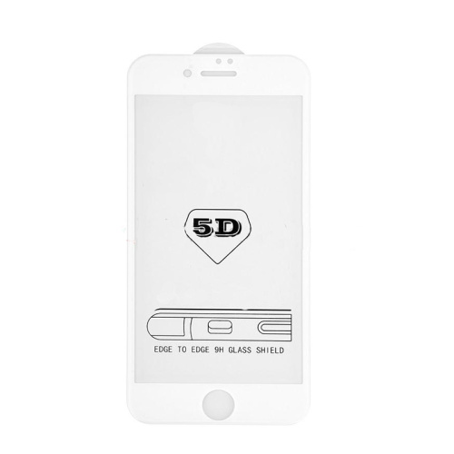 Стекло 5d glass mq iphone 7/8 без упаковки белое